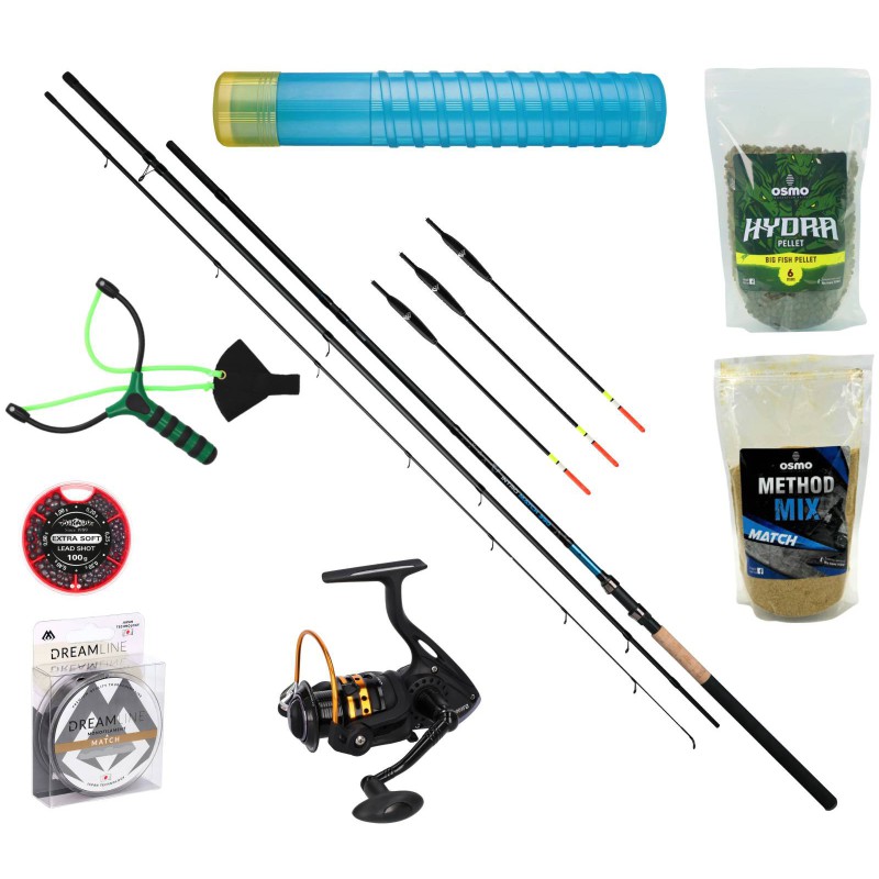 Zestaw Matchowy Wędka + Kołowrotek + Akcesoria Mikado Osmo
