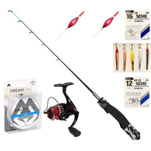 Zestaw Podlodowy Wędka Kołowrotek Akcesoria Mikado Jaxon Owner