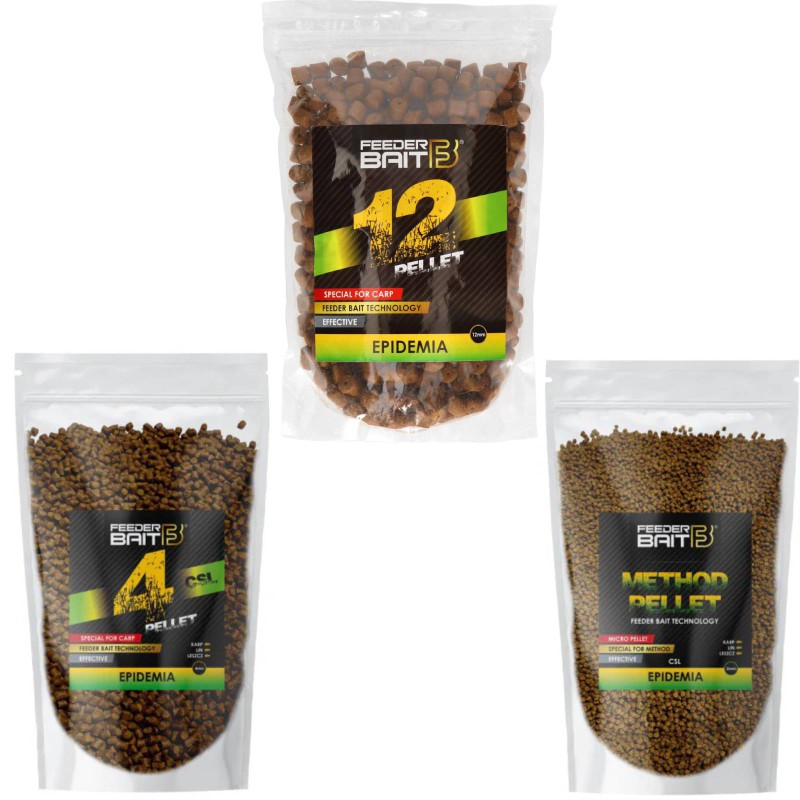 Zestaw Pelletów Feeder Bait Epidemia CSL 2mm, 4mm, 12mm