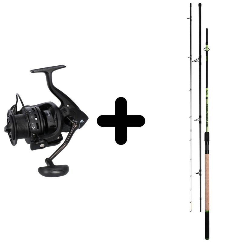 Zestaw Wędka Mikado Toxy Power 390 200g + Kołowrotek Mikado Noctis LCF 5008