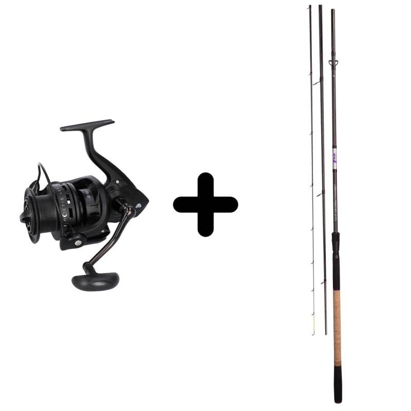 Zestaw Wędka Mikado UV II Medium Feeder 390 + Kołowrotek Mikado Noctis 5008 LCF