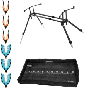 Zestaw Rod Pod Mikado Arc Pod + Nasadki + Mata Karpiowa Z Miarką