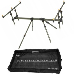 Zestaw Stanowisko Karpiowe ROD POD MIKADO THREELINER + Mata Karpiowa Z Miarką Mikado