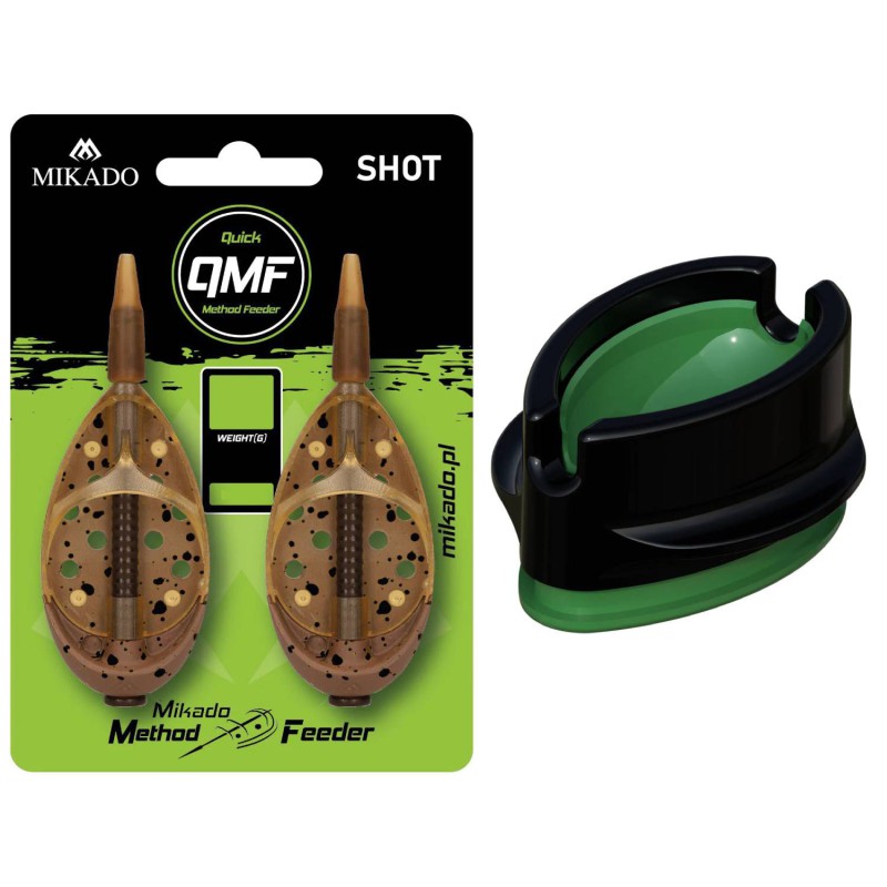Zestaw 2x Podajnik Do MethodFeeder Shot QMF 40g + Foremka Automatyczna Mikado