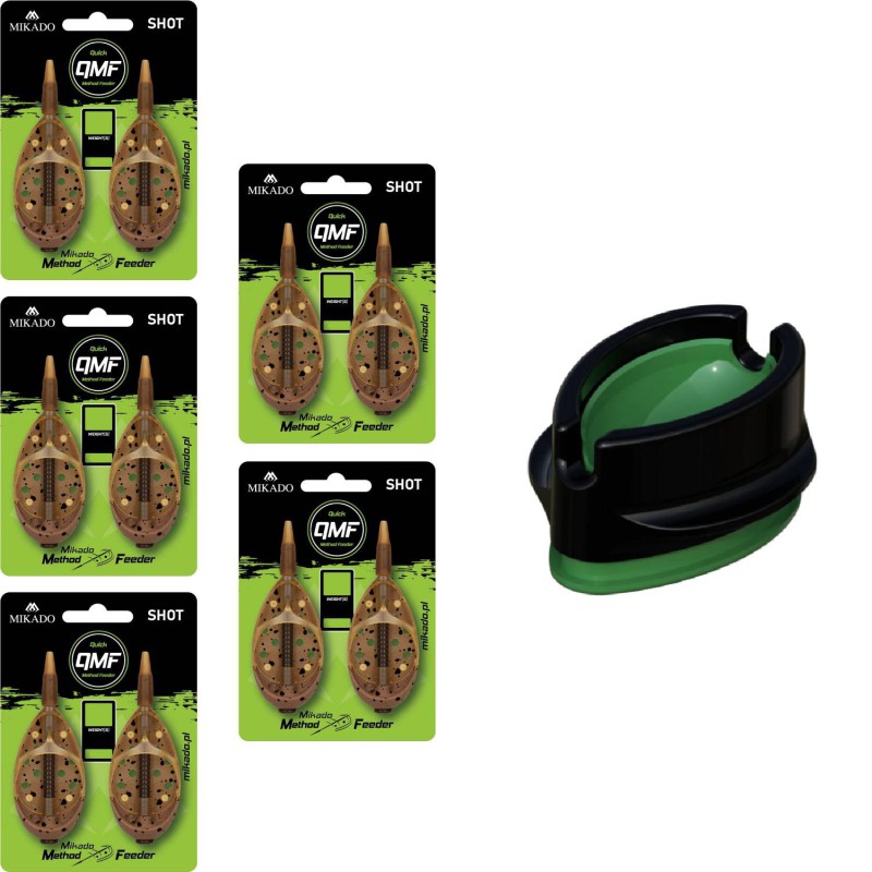 Komplet Podajników Mikado MethodFeeder QMF Shot + Automatyczna Foremka Mikado