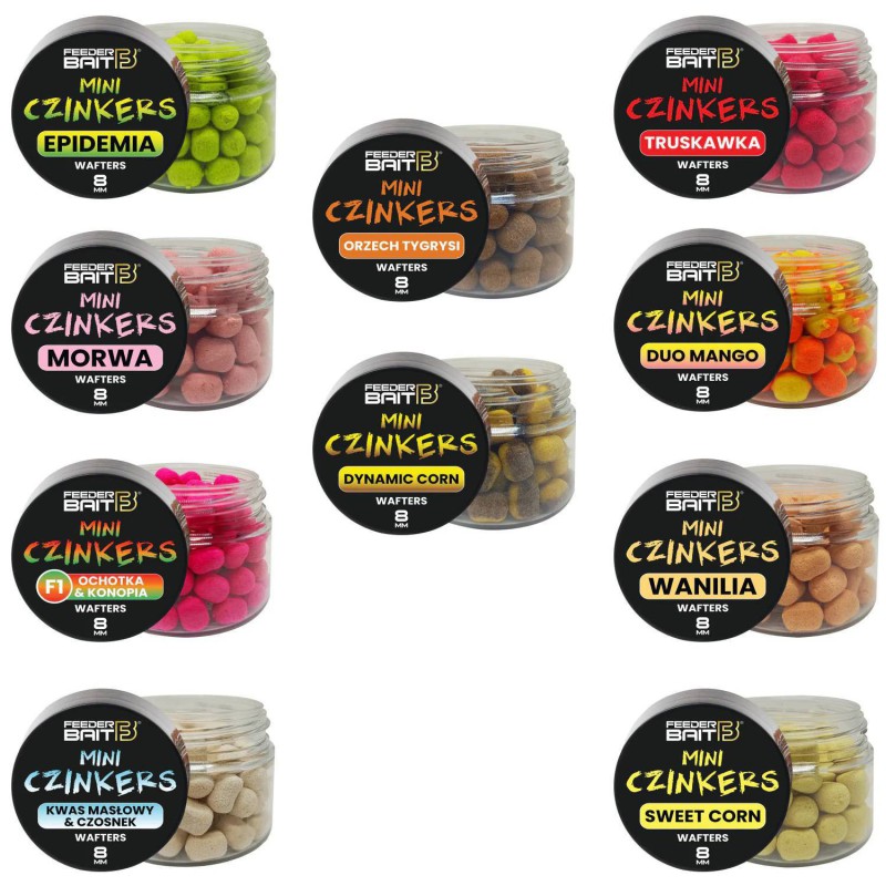Zestaw FeederBait Mini Czinkers Mix Smaków 10 Sztuk