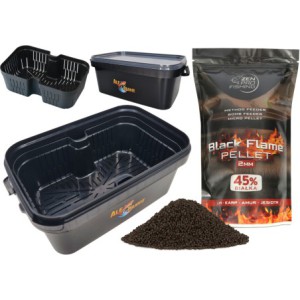 ZEN Pro Fishing BLACK FLAME Pellet + Wiaderko Alebranie + Sito Drennan