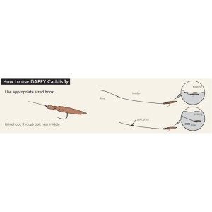 Nikko Dappy Caddisfly 22mm - Black 10 szt.