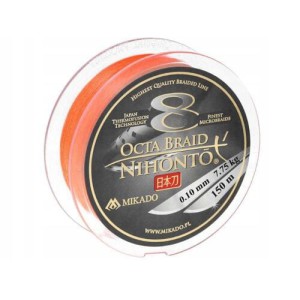 Plecionka Mikado Nihonto Octa Braid Orange 150m - 012mm