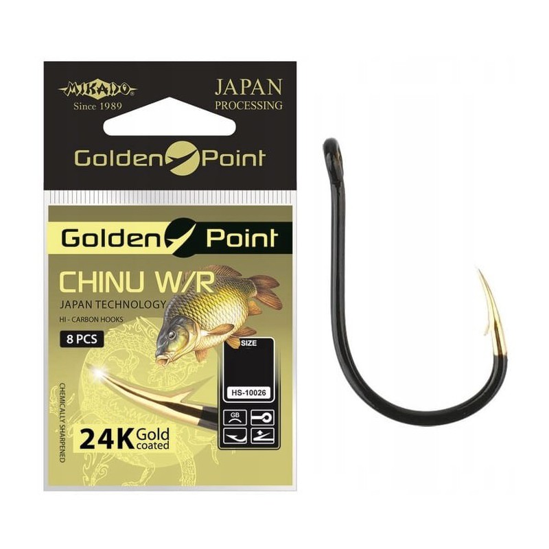 Haczyki Mikado Chinu Golden Point - 10