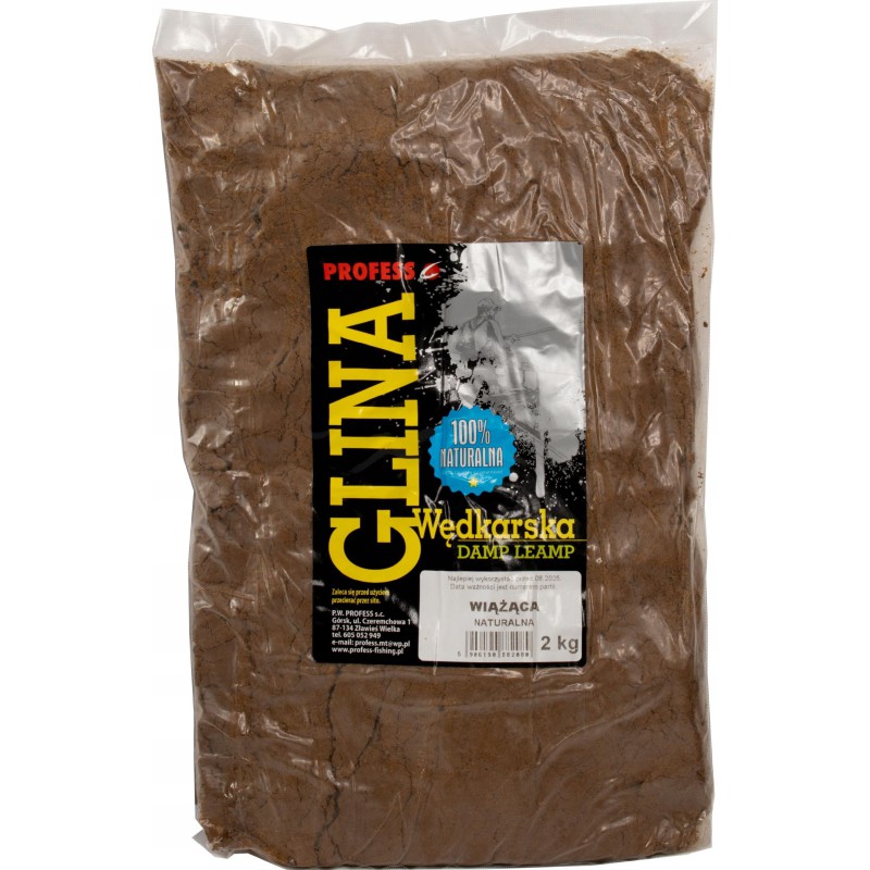 Glina glinka wiążąca naturalna PROFESS 2kg