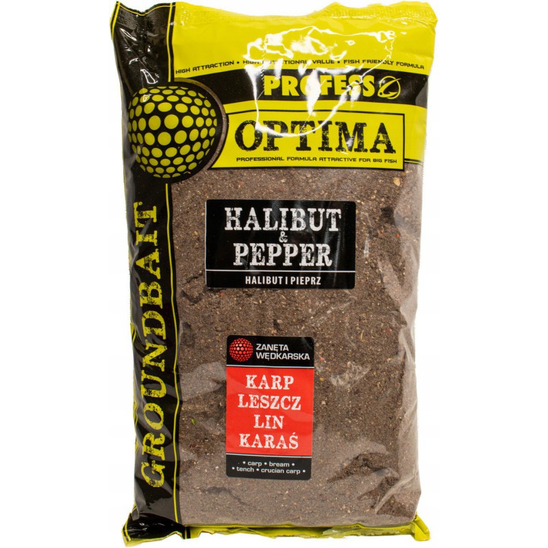 Zanęta Profess Optima 1kg HALIBUT I PIEPRZ