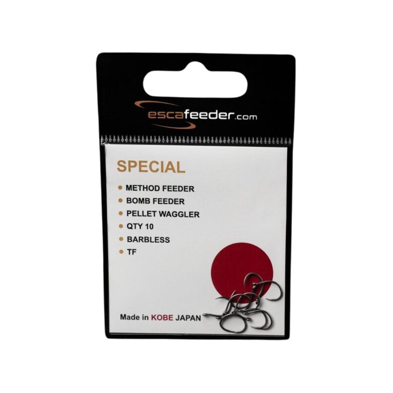 Haczyki bezzadziorowe ESCA FEEDER SPECIAL do METHOD FEEDER r. 12