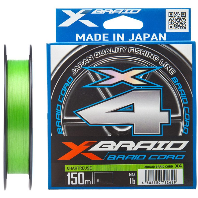 PLECIONKA YGK X-Braid Braid Cord X4 150m PE 0.8/0.148mm 14lb/6.3kg