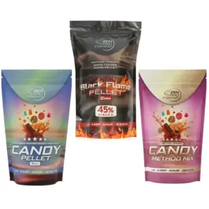ZEN Pro Fishing Candy Method Mix + Candy Method Pellet + Black Flame Pellet