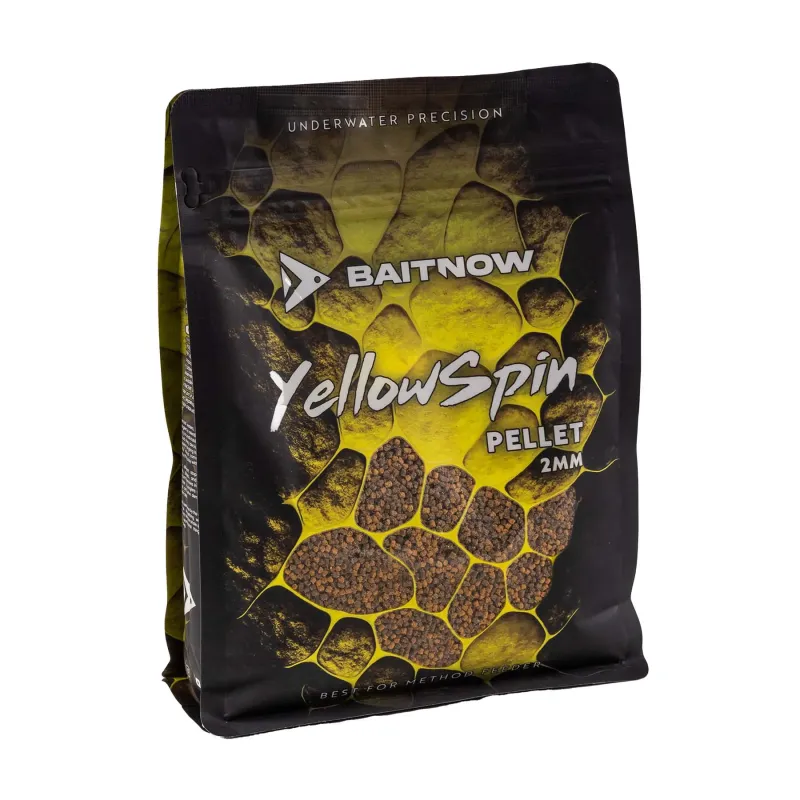 PELLET METHOD FEEDER BAITNOW YELLOW SPIN 2MM 800g