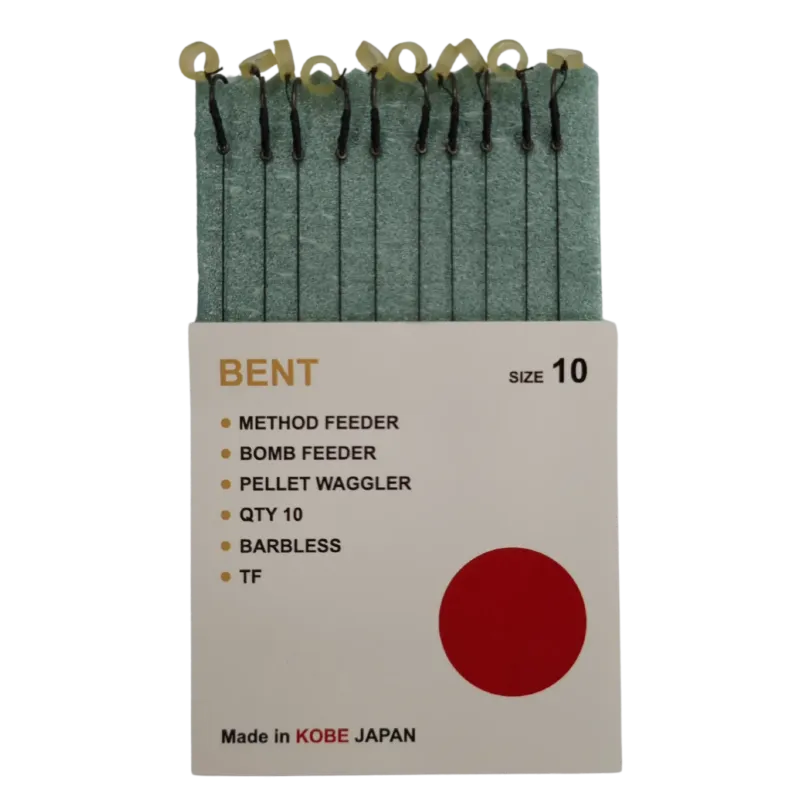 Przypony z plecionki HAND MADE Esca Feeder BENT bezzadziorowe 10 / 0.10mm - gumka