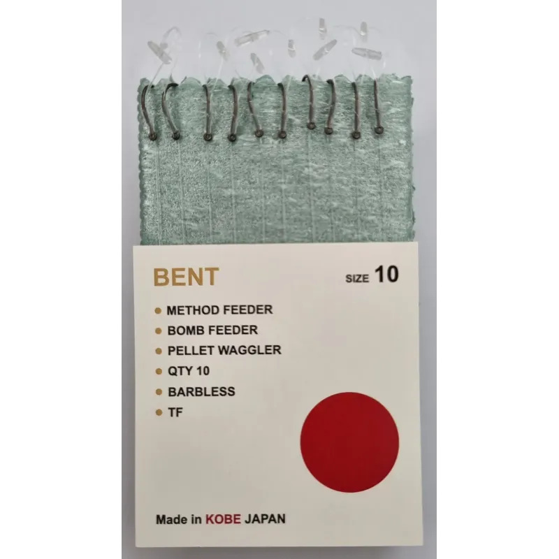 Przypony HAND MADE Esca Feeder Bent bezzadziorowe 10 / 0.23mm - PUSHSTOP