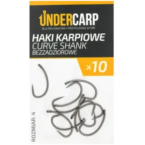 Undercarp Teflonowe haki karpiowe CURVE SHANK 2