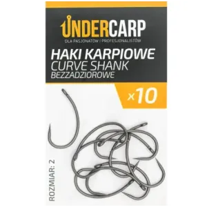 Undercarp Teflonowe haki karpiowe CURVE SHANK 2