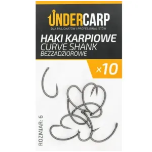 Undercarp Teflonowe haki karpiowe CURVE SHANK 2
