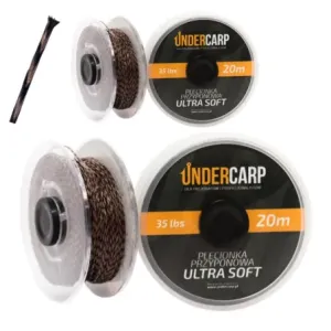 Undercarp Plecionka przyponowa 20 m/35 lbs ULTRA SOFT - brązowa