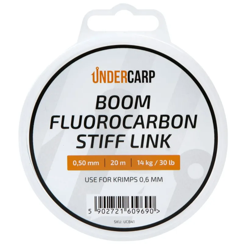 Undercarp Boom Fluorocarbon Stiff Link 0,50mm 20m 14kg/30lb