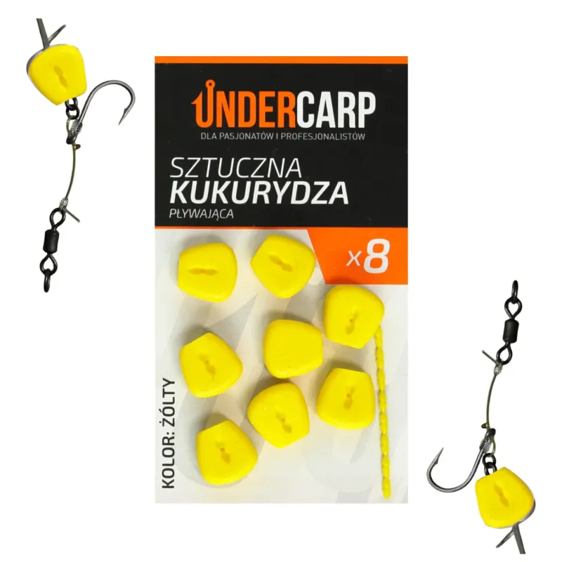 Undercarp Sztuczna kukurydza pływająca - żółta