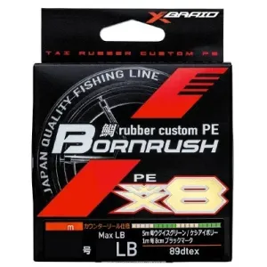 PLECIONKA YGK X-Braid Bornrush WX8 150m PE 0.8 18lb/8.1kg