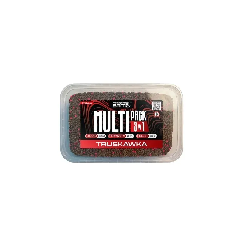 Multipack 3w1 - Truskawka - Feeder Bait