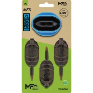 ZESTAW PODAJNIK MIKADO METHOD FEEDER MFX - Q.M.f- roz.XL- 20+30+40g + FOREMKA