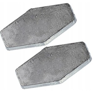 Ciężarek płaski przelotowy Jaxon 35g - 2szt