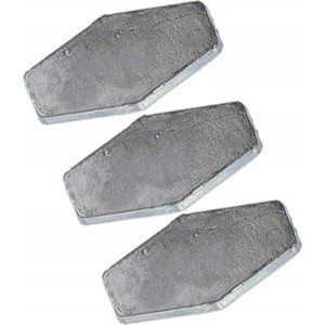 Ciężarek płaski przelotowy Jaxon 20g - 3szt