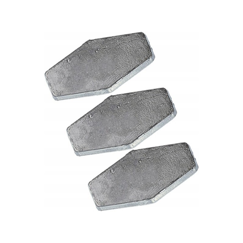 Ciężarek płaski przelotowy Jaxon 10g - 3szt