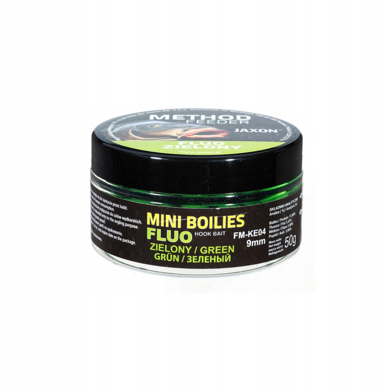 Kulki Mini Fluo Jaxon Method feeder 9mm ZIELONE