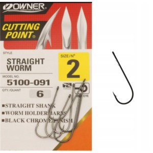 Haczyki do czeburaszki i gum z zadziorami OWNER 2