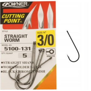 Haczyki do czeburaszki gum z zadziorami OWNER 3/0