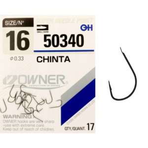 Haczyki z łopatką OWNER CHINTA czarny nikiel r. 16