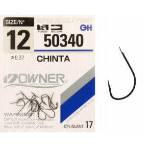 Haczyki z łopatką OWNER CHINTA czarny nikiel r. 12