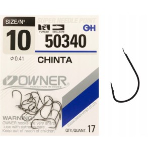 Haczyki z łopatką OWNER CHINTA czarny nikiel r. 10