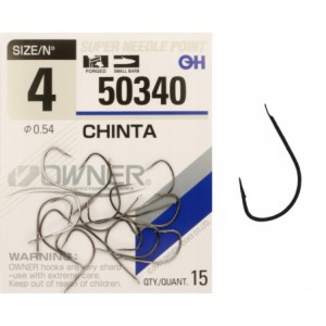 Haczyki z łopatką OWNER CHINTA czarny nikiel r. 4