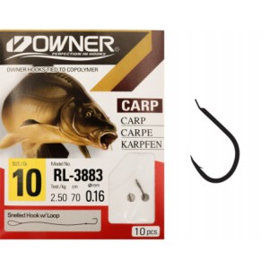 Haczyki z przyponem OWNER ISEAMA 0,16mm r. 10