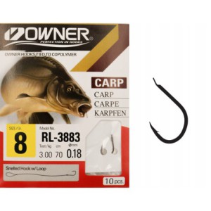 Haczyki z przyponem OWNER ISEAMA 0,18mm r. 8