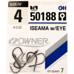 Haczyki z oczkiem OWNER ISEAMA czarny nikiel r. 4