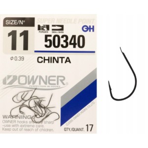 Haczyki z łopatką OWNER CHINTA czarny nikiel r. 11