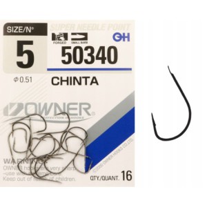 Haczyki z łopatką OWNER CHINTA czarny nikiel r. 5