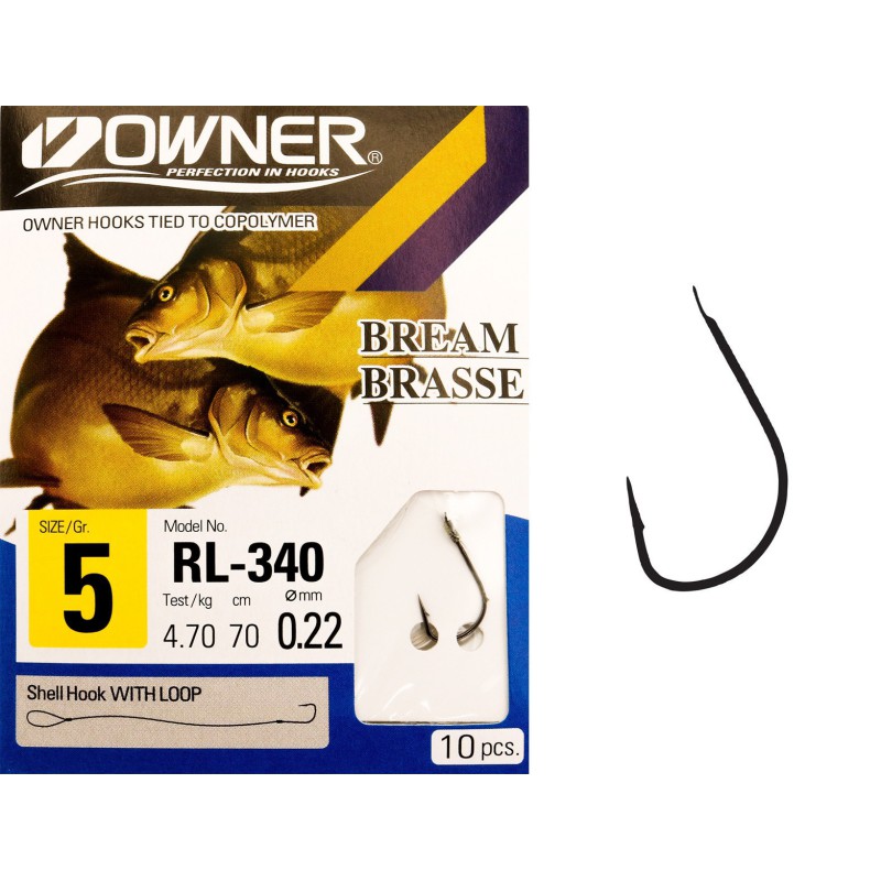 Haczyki z przyponem OWNER CHINTA 0,22mm r. 5