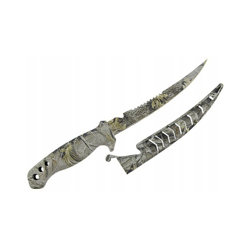 NÓŻ WĘDKARSKI JAXON DO FILETOWANIA RYB 28cm