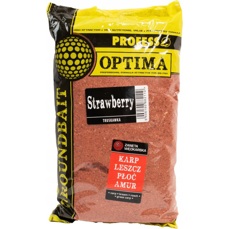 Zanęta Profess Optima 1kg TRUSKAWKA