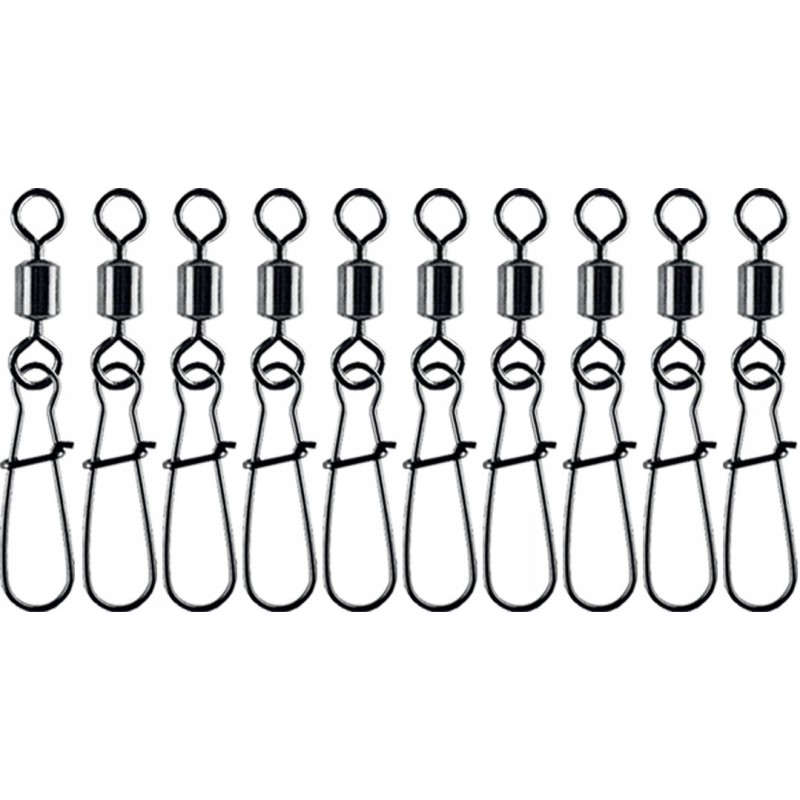 Zestaw 10szt. krętlik STRONG + agrafka JAXON r.10